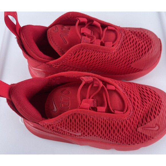 NEW Nike Air Max 270 Boys Size 8c Mismatch Red Running Shoes DM8876-600 - Picture 7 of 9